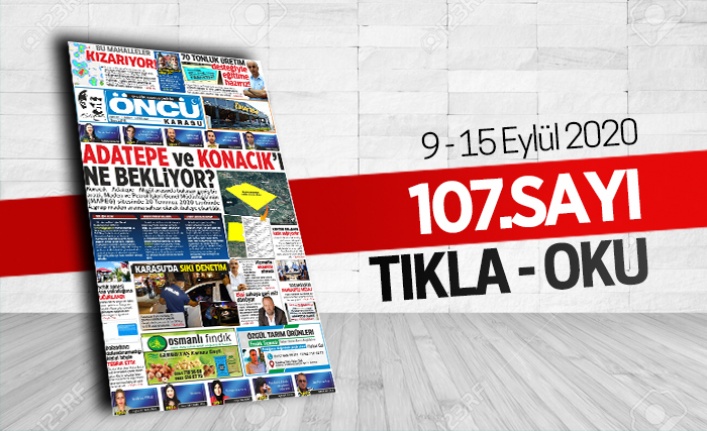 Öncü Karasu Gazetesi 107.sayı