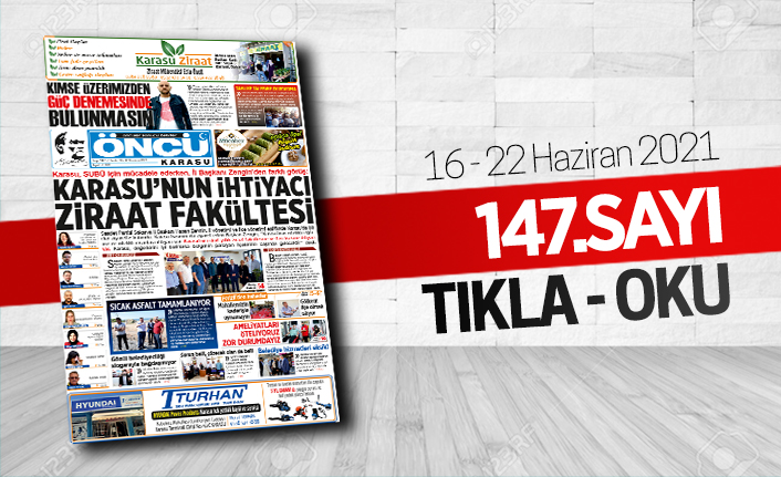 Öncü Karasu Gazetesi 147.sayı