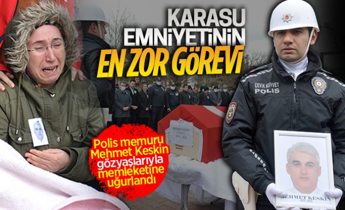 Polis Memuru Keskin, memleketi Zonguldak’a uğurlandı