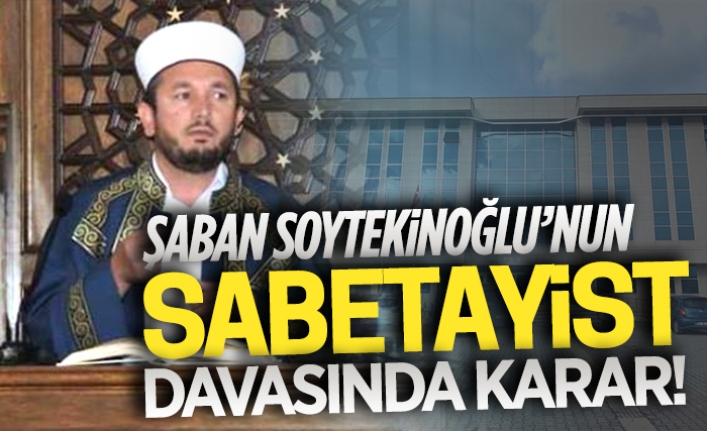 Müftü Soytekinoğlu için beraat kararı