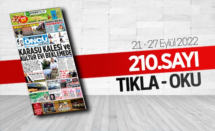 Öncü Karasu Gazetesi 210.sayı