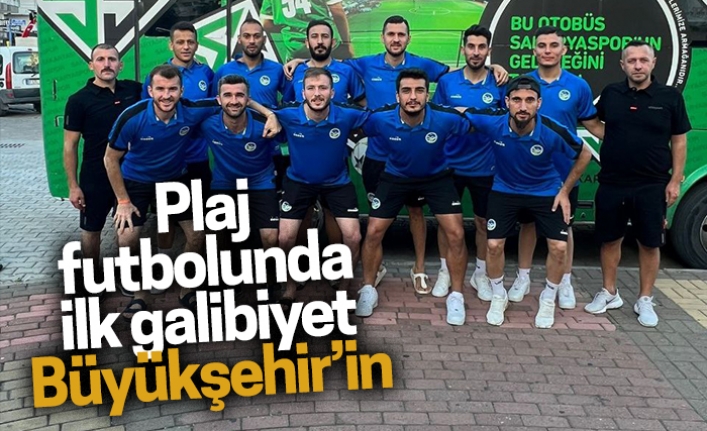 Plaj futbolunda ilk galibiyet Büyükşehir’in
