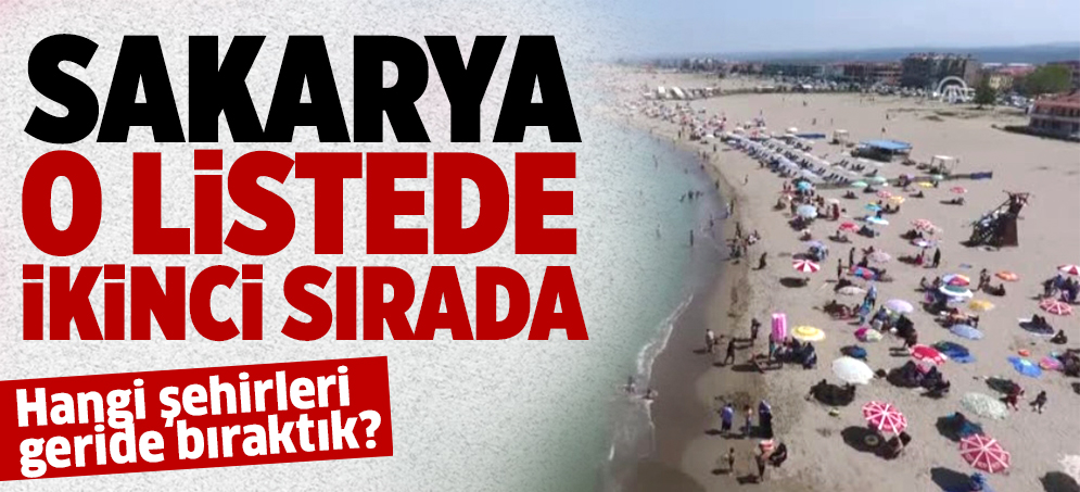 Sakarya, Türkiye’de ikinci sırada